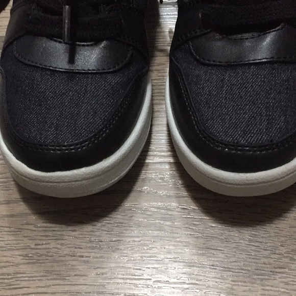 Boys Sz 1/2 Aldo Thelawet Blk Tan high top sneaker - Picture 5 of 14